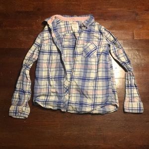 Purple plaid flannel from Cat and Jack